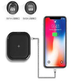 REALIKE QI Wireless Charger Power Bank 10000 mAh 5V 2A  Type C Dual USB External Battery Powerbank For Iphone X Samsung Xiaomi