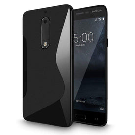 REALIKE&reg; 100% Fit Premium Shockproof Carbon Fiber Back Case For NOKIA 5