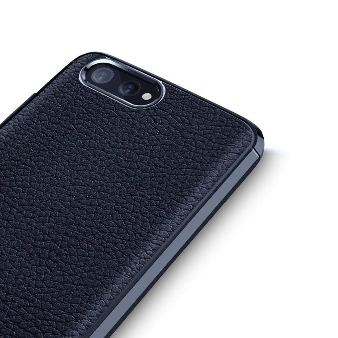 REALIKE&reg; Honor View 10 Cover, Anti-fingerprint Soft Silicone Slim Litchi Skin Rugged Armor Back Cover Case for Huawei Honor View 10 (BLUE)