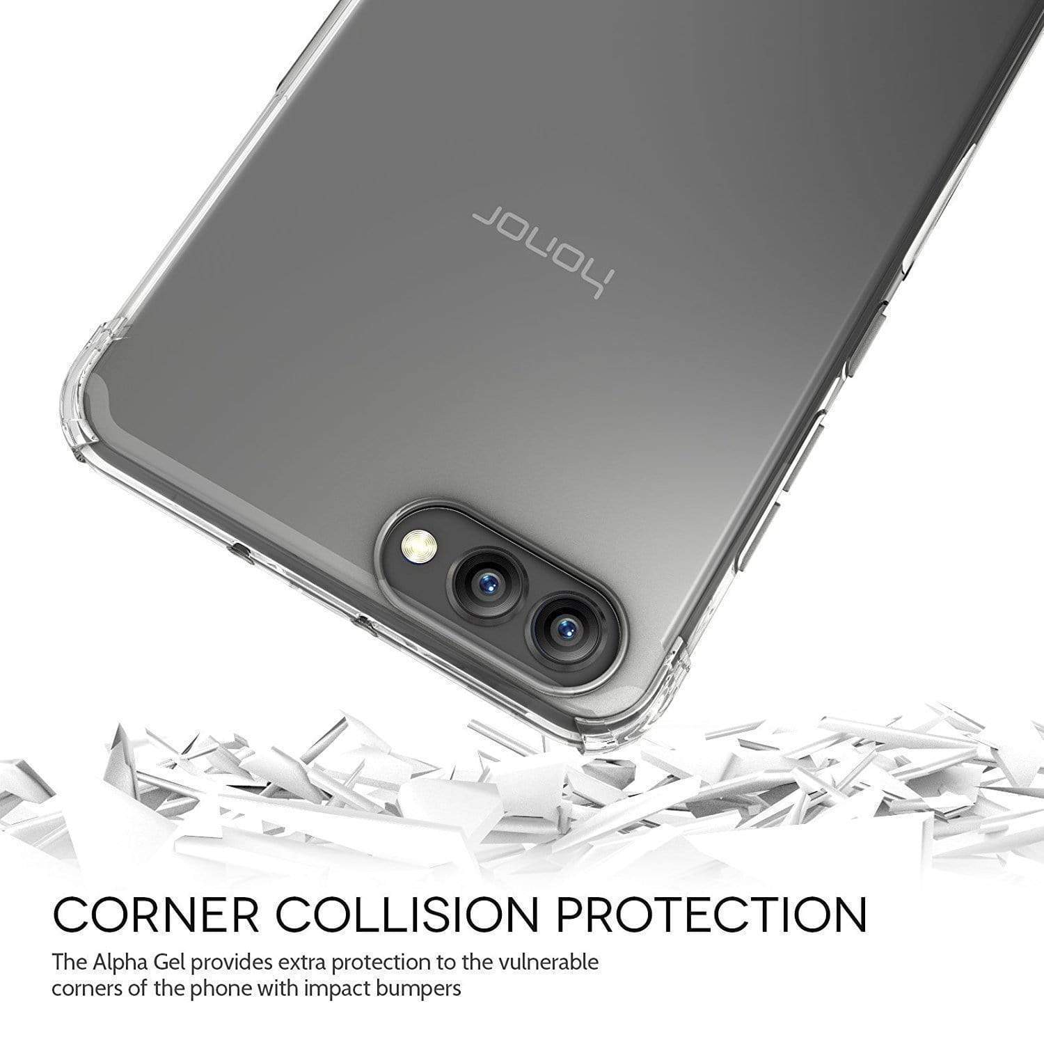REALIKE&reg; Honor View 10 Cover, Anti-fingerprint Soft Silicone Transparent Back Cover Case for Huawei Honor View 10 (CLEAR)