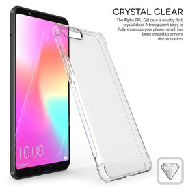 REALIKE® Honor View 10 Cover, Anti-fingerprint Soft Silicone Transparent Back Cover Case for Huawei Honor View 10 (CLEAR)