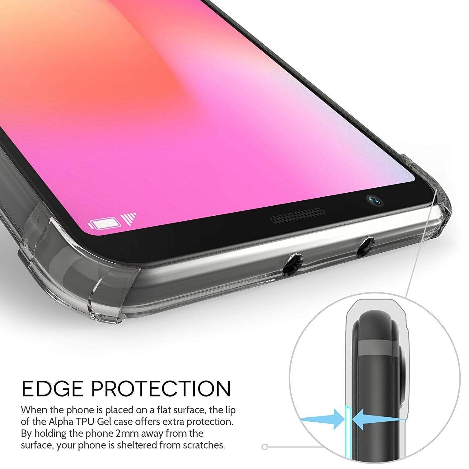 REALIKE&reg; Honor View 10 Cover, Anti-fingerprint Soft Silicone Transparent Back Cover Case for Huawei Honor View 10 (CLEAR)