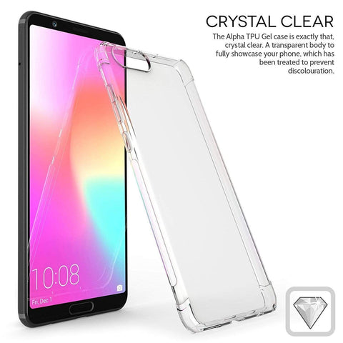 Image of REALIKE&reg; Honor View 10 Cover, Anti-fingerprint Soft Silicone Transparent Back Cover Case for Huawei Honor View 10 (CLEAR)