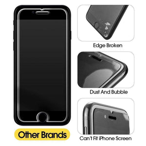 REALIKE&reg; iPhone 8/7 Screen Protector, 3D Touch Edge to Edge 9H Blue Light Filter Full Coverage Shockproof Tempered Glass for Apple iPhone 8/7 (Black)