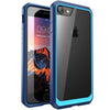 REALIKE&reg; iPhone 8 Back Cover, Beetle Series Premium Hybrid Protective Frost Clear Case for Apple iPhone 8 (Blue/Navy)