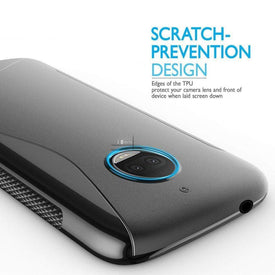 REALIKE&reg; Moto G5S Plus Cover, Flexible TPU Gel Rubber Soft Skin Silicone Protective Case Cover For Motorola Moto G5S Plus-Black (September 2017 Launch)