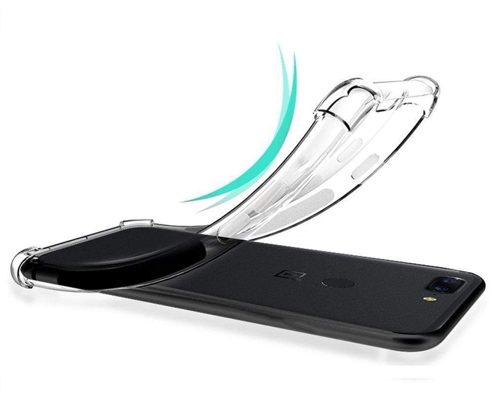 REALIKE&reg; OnePlus 5T Back Cover, Flexible TPU Gel Rubber Soft Silicone Protective Transparent Cover for OnePlus 5T