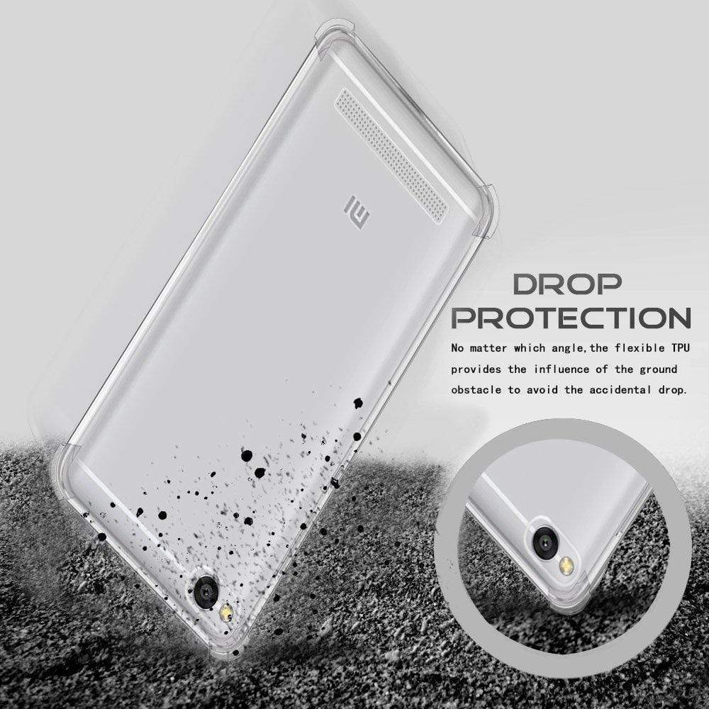REALIKE&reg; Redmi 5A Back Cover, Branded Case With Ultimate Protection From Drops, Flexible Silicon Tpu Back Case For Xiaomi Mi Redmi 5A [Crystal Clear Series] (CLEAR)