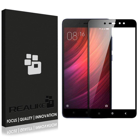 Image of REALIKE&reg; Redmi 5A Screen Protector, 3D Touch 9H Full Coverage HD Clear Tempered Glass for Redmi 5A (Black)