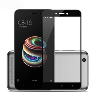 REALIKE&reg; Redmi 5A Screen Protector, 3D Touch 9H Full Coverage HD Clear Tempered Glass for Redmi 5A (Black)