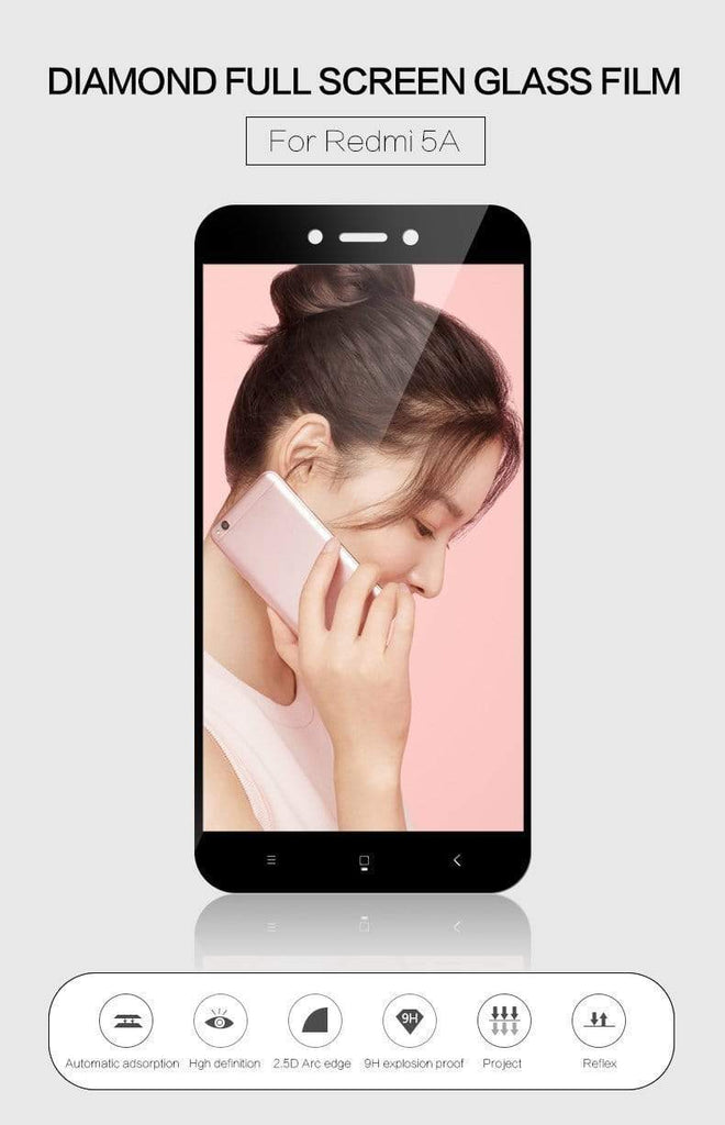 REALIKE® Redmi 5A Screen Protector, 3D Touch 9H Full Coverage