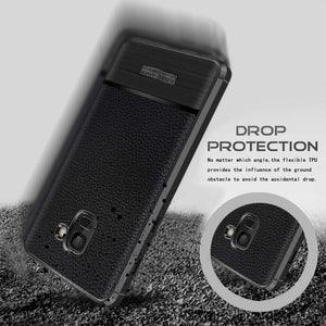 REALIKE&reg; Samsung A8 Plus Cover, Anti-fingerprint Soft Back Cover Case for Samsung A8 Plus 2018 (Metallic Black)