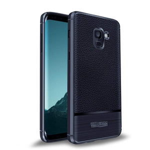 REALIKE&reg; Samsung A8 Plus Cover, Anti-fingerprint Soft Back Cover Case for Samsung A8 Plus 2018 (Metallic Blue)
