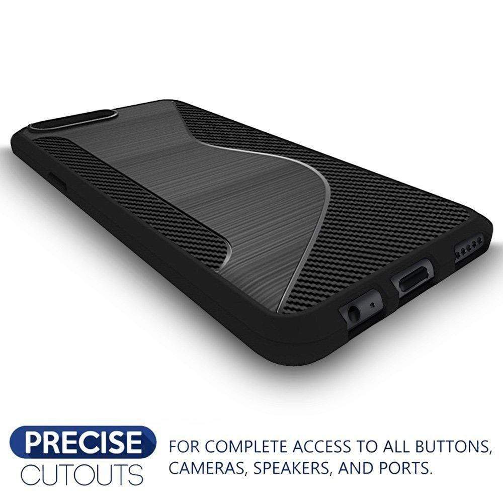 REALIKE&reg; [Vibrance Series] Protective Slider Style Slim Case Covers For OnePlus Five Soft-Interior Scratch Protection Finish - Metallic Black