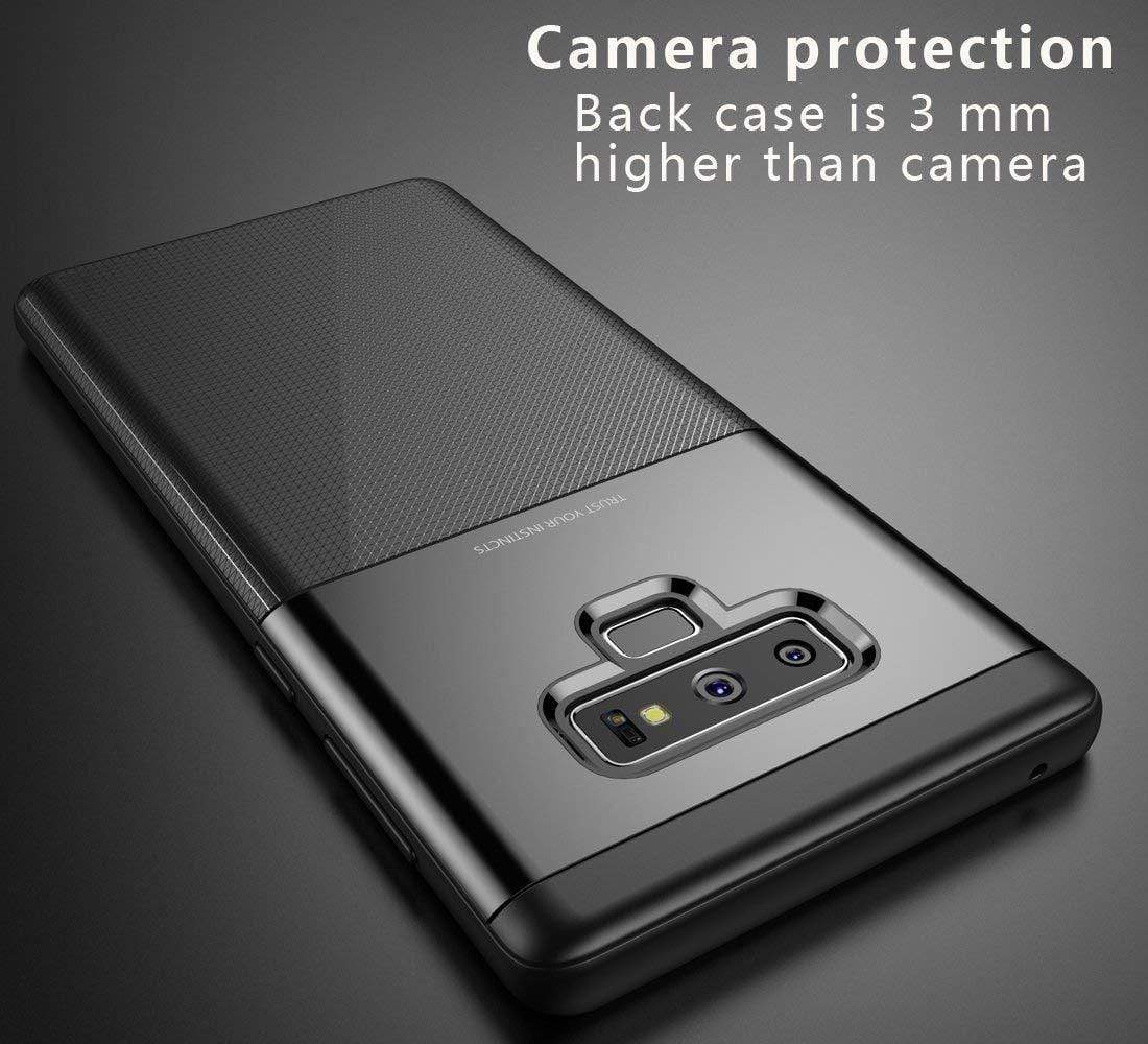 REALIKE® Samsung Galaxy Note 9 Cover Flexible Carbon Fiber Design Lightweight Shockproof Case for Samsung Galaxy Note 9-2018