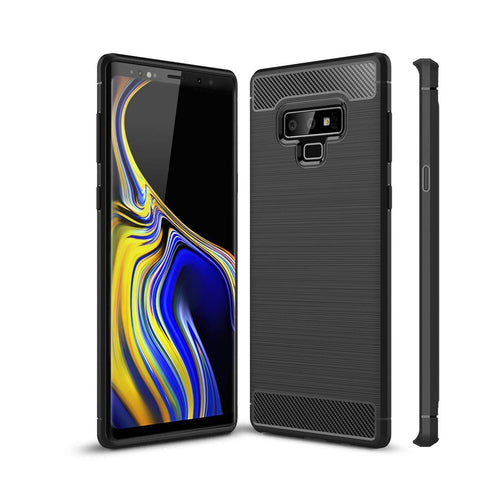 Image of REALIKE Samsung Galaxy Note 9 Cover Flexible Carbon Fiber Design Lightweight Shockproof Case for Samsung Galaxy Note 9-2018 (Carbon Black)