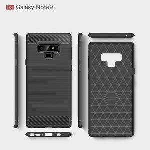 REALIKE Samsung Galaxy Note 9 Cover Flexible Carbon Fiber Design Lightweight Shockproof Case for Samsung Galaxy Note 9-2018 (Carbon Black)