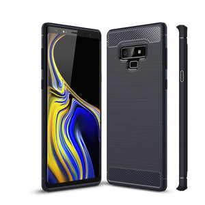 REALIKE Samsung Galaxy Note 9 Cover Flexible Carbon Fiber Design Lightweight Shockproof Case for Samsung Galaxy Note 9-2018 (Carbon Blue)