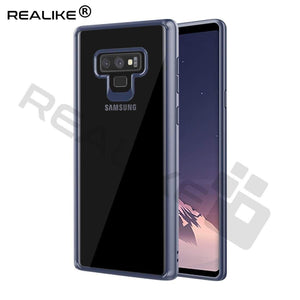 REALIKE® Samsung Galaxy Note 9 Cover Flexible Transparent Lightweight Shockproof Case for Samsung Galaxy Note 9-2018 {Diamond Series Blue}