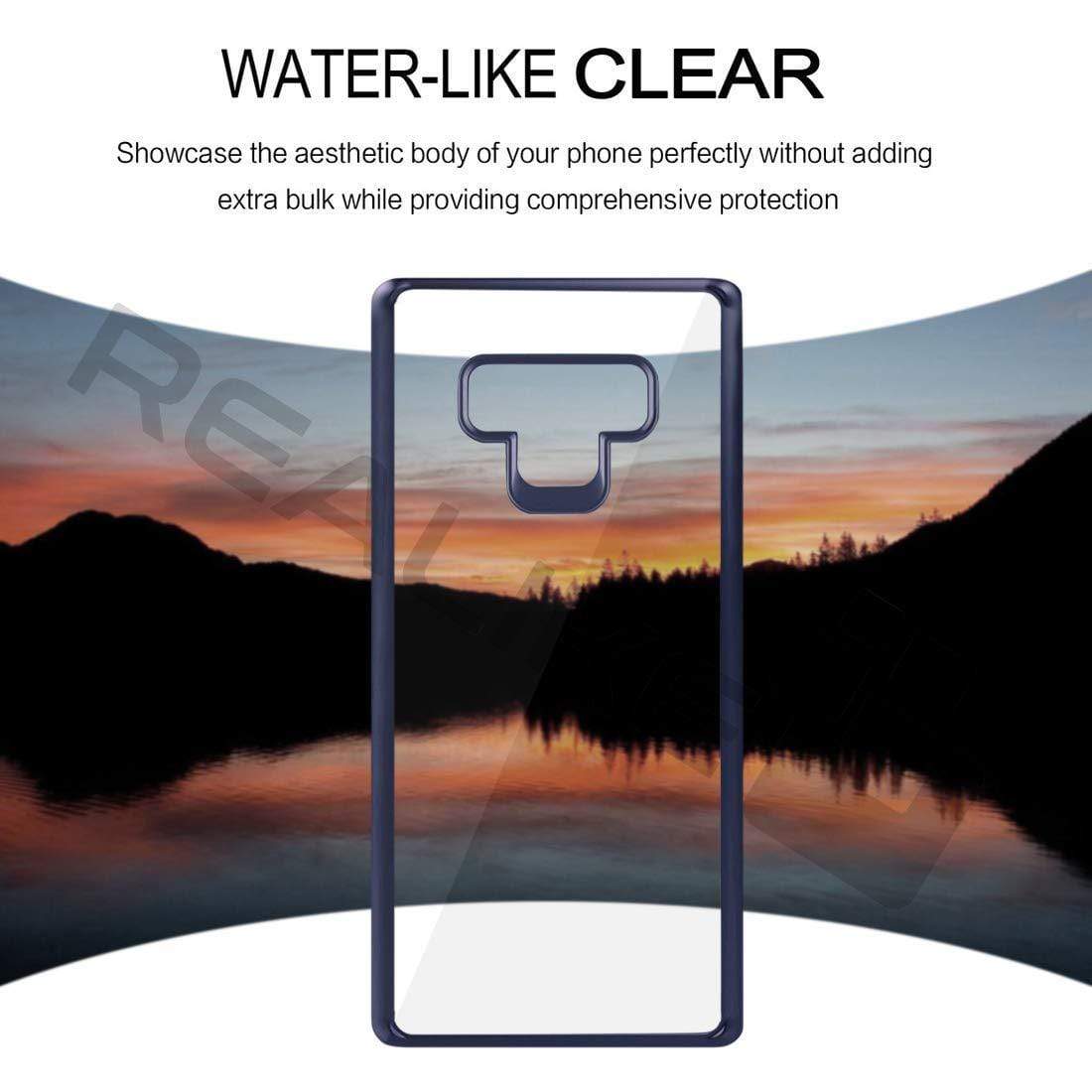 REALIKE® Samsung Galaxy Note 9 Cover Flexible Transparent Lightweight Shockproof Case for Samsung Galaxy Note 9-2018 {Diamond Series Blue}