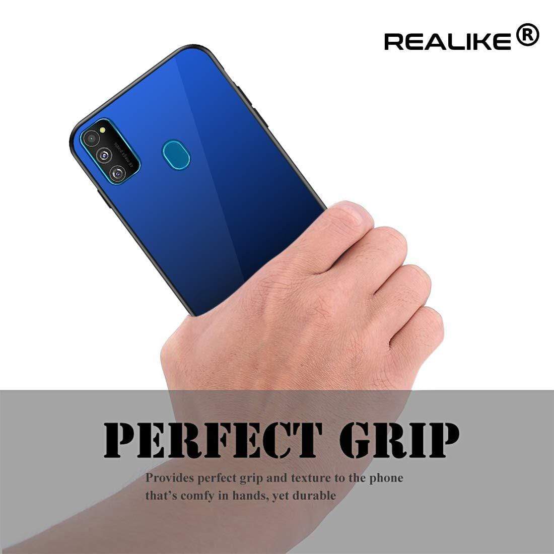 REALIKE Samsung M30S Back Cover, Full Glass Anti Scratch Full Shockproof Back Case for Samsung M30