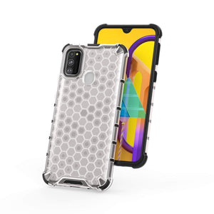 REALIKE Samsung M30S Back Cover, Full Transparent Anti Scratch Full Shockproof Back Case for Samsung M30S (Clear/Green)