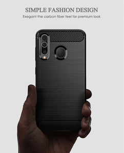 REALIKE Samsung M40 Back Cover, Carbon Fiber Full Shockproof Back Case for Samsung M40 (Carbon Blue) (Carbon Blue)