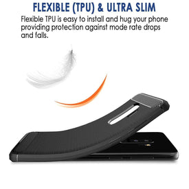 REALIKE® Samsung S9 Plus Back Cover, Branded Case With Ultimate Protection From Drops, Flexible Carbon Fiber Back Cover For Samsung Galaxy S9 Plus-2018
