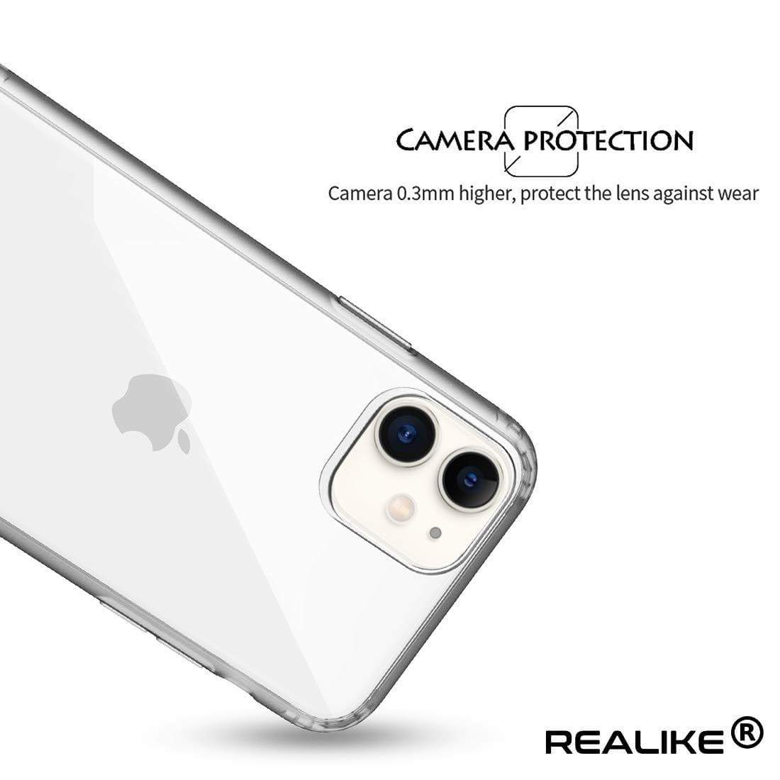 REALIKE Special Design iPhone 11 Case, Anti Scratch Back Cover for iPhone 11 (Full Clear)
