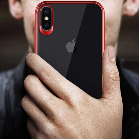 Image of REALIKE® Specially Designed iPhone Xs Back Cover, Branded Case with Ultimate Protection, Premium Quality Transparent Case for iPhone Xs