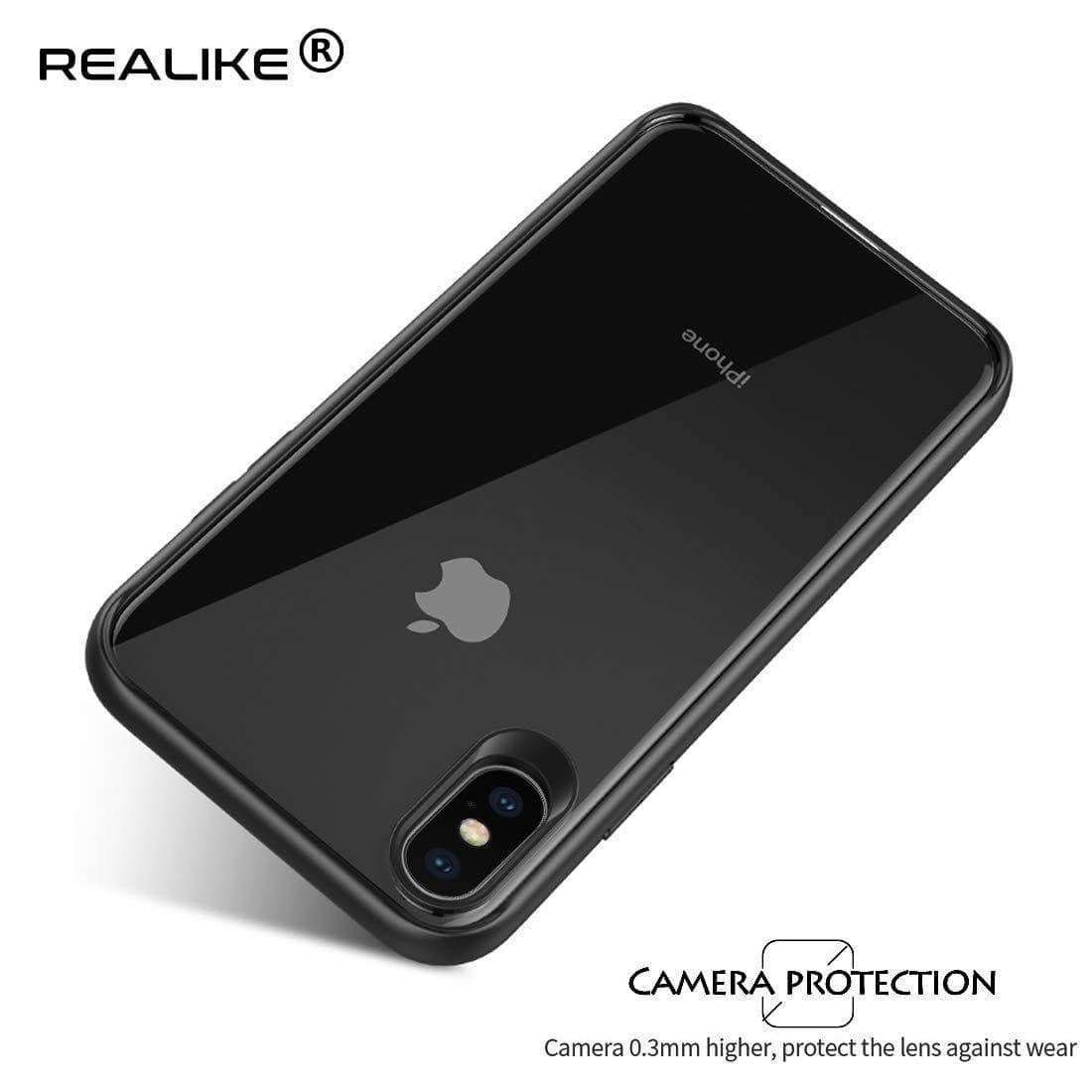 REALIKE® Specially Designed iPhone Xs Max Back Cover, Branded Case with Ultimate Protection, Premium Quality Transparent Case for iPhone Xs Max