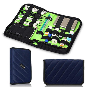 REALIKE Travel Cable Organizer, Electronic Accessories Organizer for Cord, Hard Drive, Earphone, Power Bank and Others