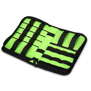 REALIKE Travel Cable Organizer, Electronic Accessories Organizer for Cord, Hard Drive, Earphone, Power Bank and Others