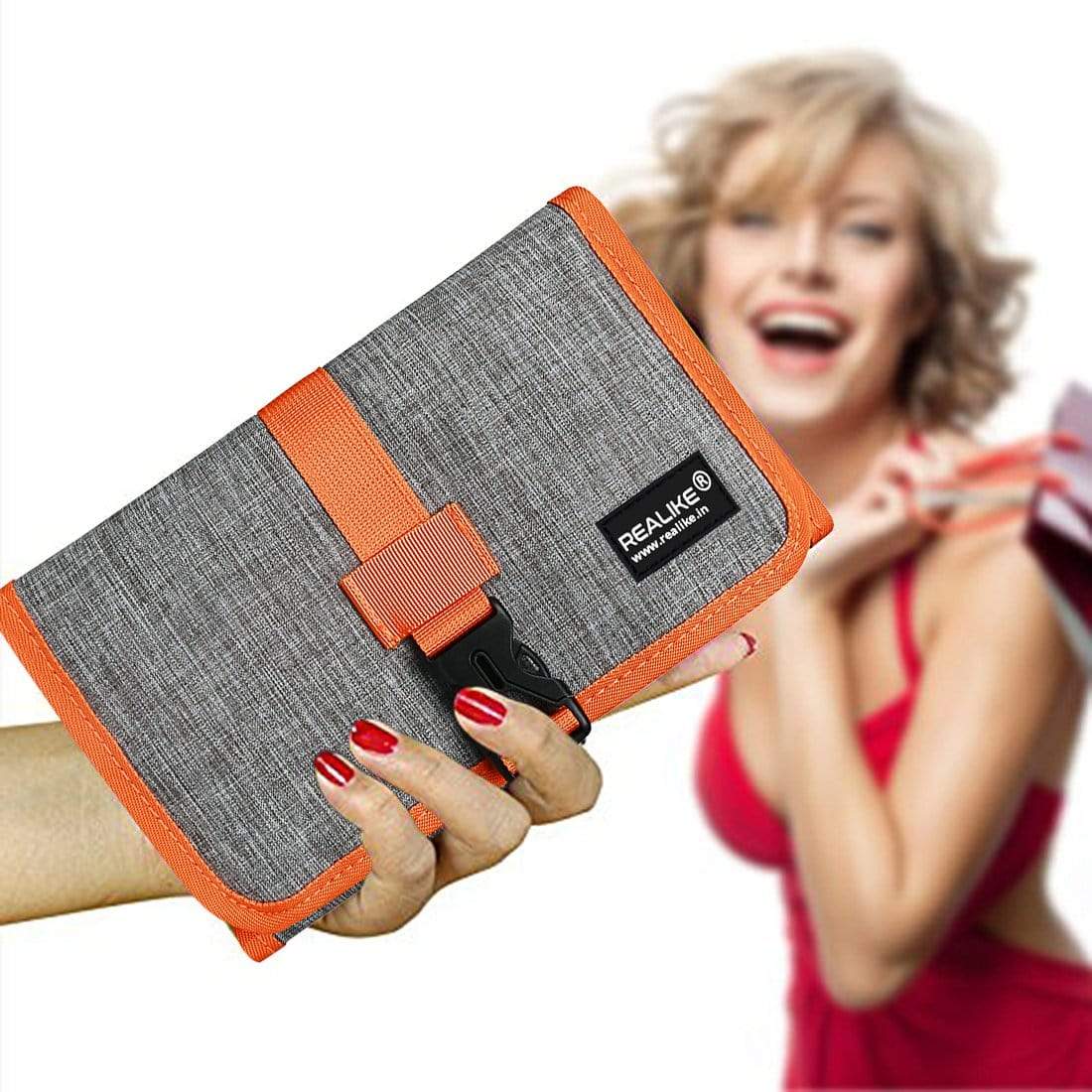 REALIKE® Travel Organizer, 4 Folders Electronic Accessories Organizer for Cord, Hard Drive, Earphone, Power Bank and Others