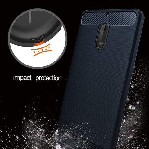 Image of Realike Ultimate Protection Back Cover For Nokia 6 - Metalic Blue