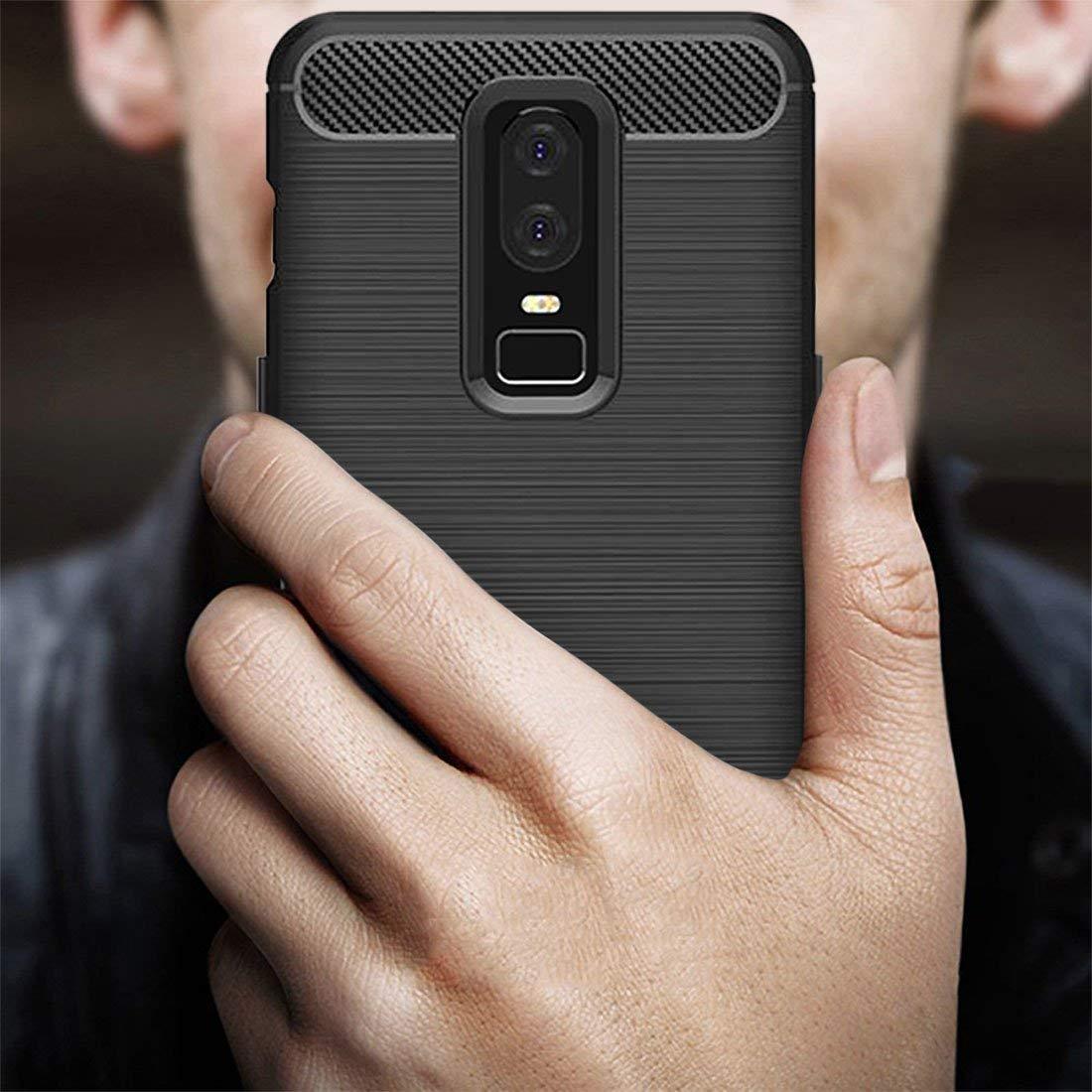 REALIKE Ultimate Protection Flexible Carbon Fiber Backcover for OnePlus 6 (REL-1+6)
