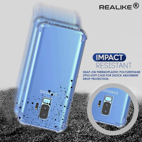 Image of REALIKE® Ultra Slim Soft TPU Case for Samsung Galaxy S9, Anti-Scratch Shock-Absorption Protective Transparent Cover For Samsung Galaxy S9