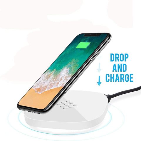 Image of REALIKE® Wireless Charger, Qi-Certified Wireless Charging Pad, PowerPort Wireless Compatible with iPhone Xs MAX/XR/XS/X/8/8 Plus,Samsung,LG and All Other Qi Enabled Devices (Black)