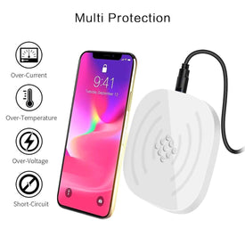 REALIKE® Wireless Charger, Qi-Certified Wireless Charging Pad, PowerPort Wireless Compatible with iPhone Xs MAX/XR/XS/X/8/8 Plus,Samsung,LG and All Other Qi Enabled Devices (Black)