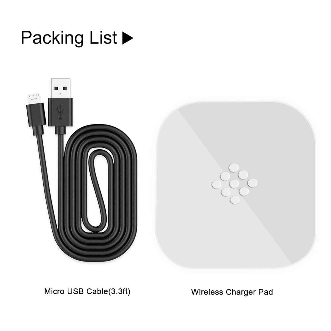 REALIKE® Wireless Charger, Qi-Certified Wireless Charging Pad, PowerPort Wireless Compatible with iPhone Xs MAX/XR/XS/X/8/8 Plus,Samsung,LG and All Other Qi Enabled Devices (Black)