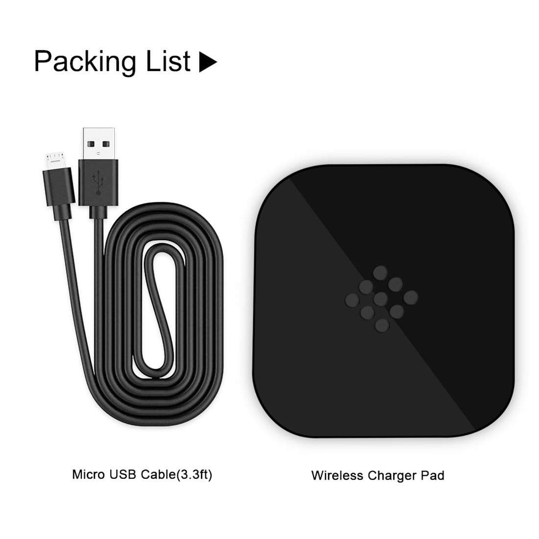 REALIKE® Wireless Charger, Qi-Certified Wireless Charging Pad, PowerPort Wireless Compatible with iPhone Xs MAX/XR/XS/X/8/8 Plus,Samsung,LG and All Other Qi Enabled Devices (WHITE)