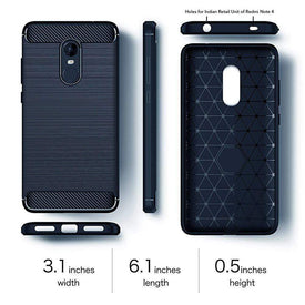 Redmi Note 4 Armor Case (INDIAN Version) REALIKE® Ultimate Protection from Drops in Slim profile, Durable, Anti Scratch, Perfect Fit, Air Cushion Anti Shock Technology, Flexible Tough TPU Phone Back Cover for Redmi Note 4 100% Fit For INDIAN Version-