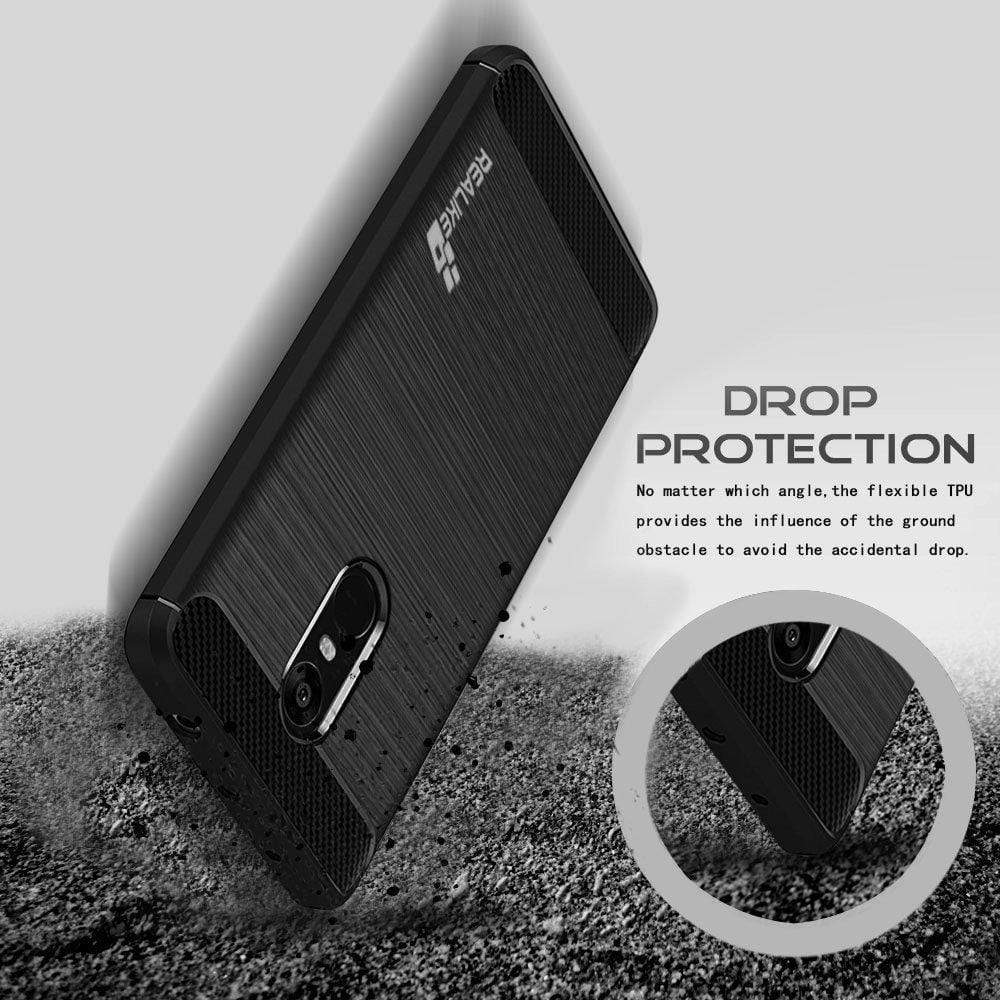 Redmi Note 4 Armor Case Phone Back Cover for Redmi Note 4, Metallic Black