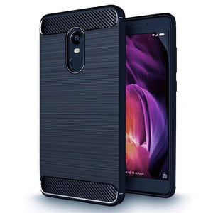 RELIKE Redmi Note 4 Back Cover, Armor Pudding Soft Silicon TPU 360 Back Case For Xiaomi Redmi Note 4 - 100% Fit For INDIAN Version [Carbon Black]