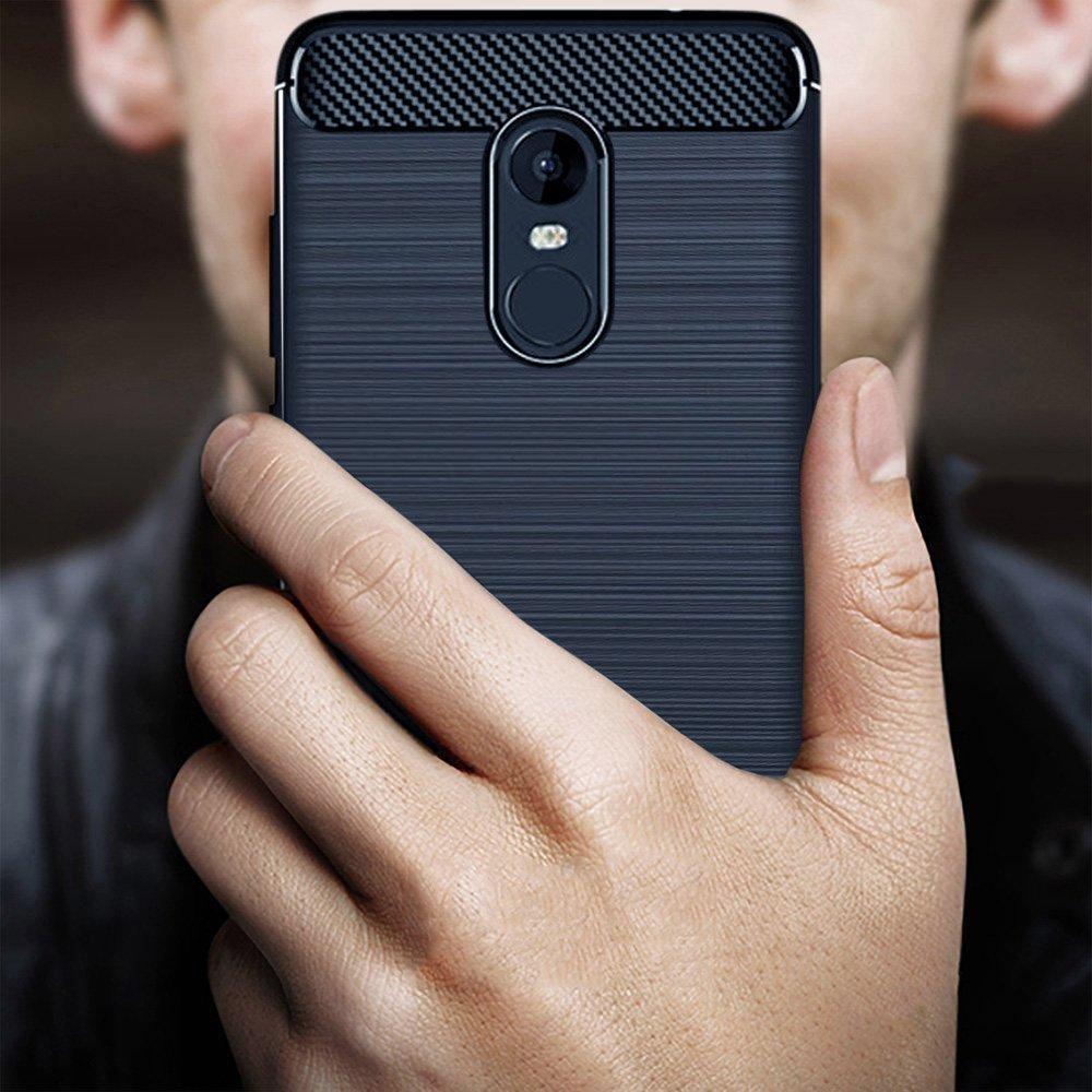 RELIKE Redmi Note 4 Back Cover, Armor Pudding Soft Silicon TPU 360 Back Case For Xiaomi Redmi Note 4 - 100% Fit For INDIAN Version [Carbon Black]