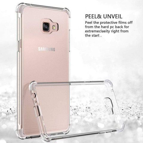 Image of Samsung A7 (2017) Back Cover Case, REALIKE&trade; {Imported} Premium Style Shockproof Transparent Back Case For Samsung Galaxy A7 (2017)