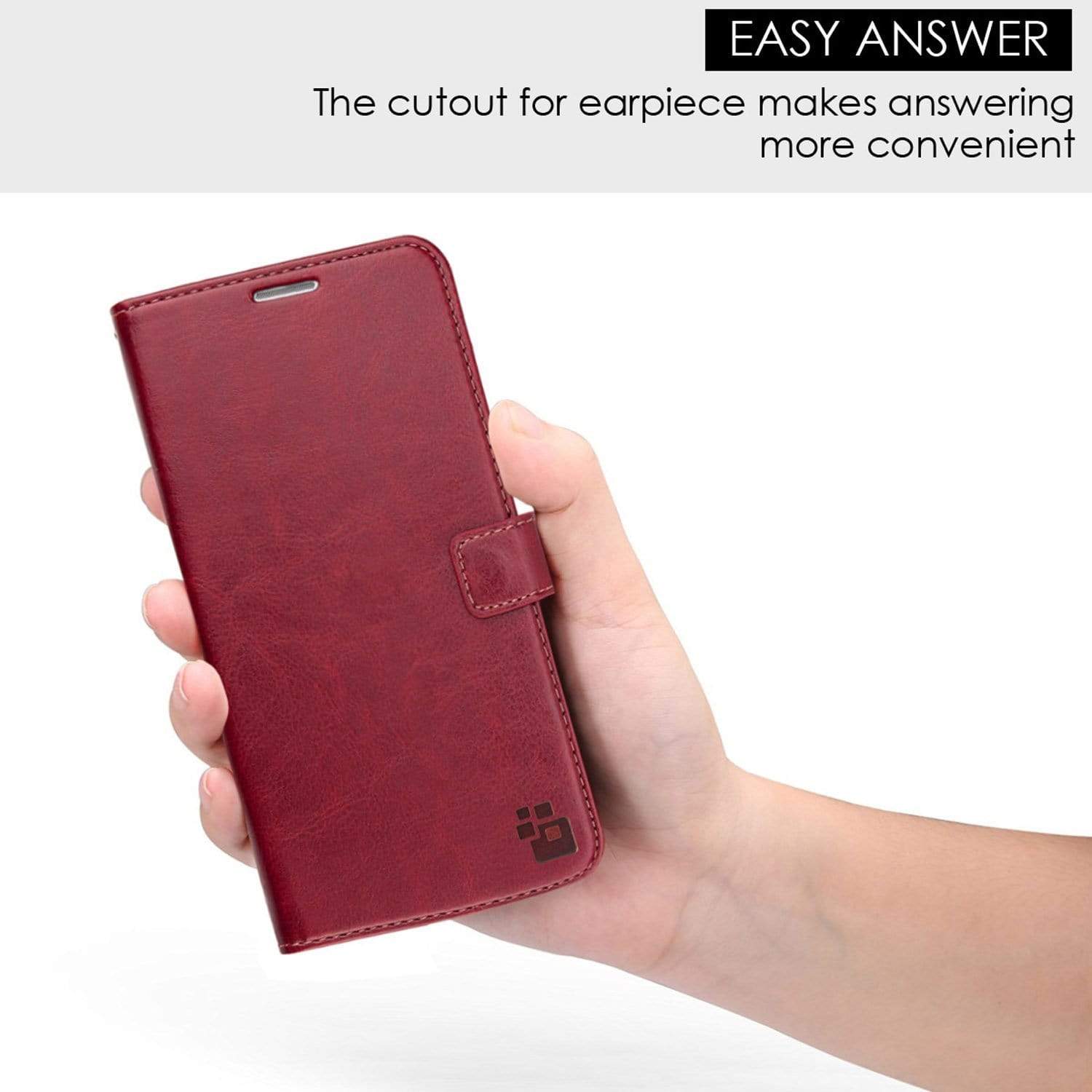 Samsung S8 2017 Cover Case, REALIKE&trade; Branded Imported Flip Leather Cover, Ultimate Protection from Drops in Slim profile, Durable, Anti Scratch, Perfect Fit, Air Cushion Anti Shock Technology, Flexible Premium PU Faux Leather Flip Cover for Samsung