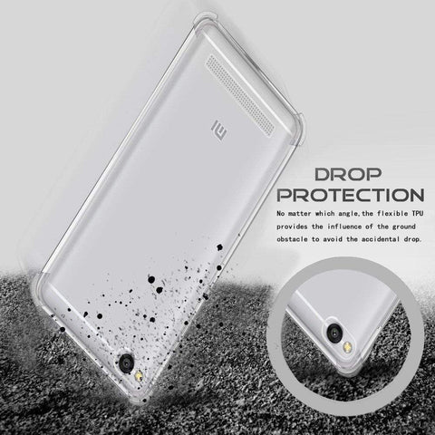 Image of Xiaomi Redmi 4A Back Cover Case, REALIKE&trade; Branded Imported Cover, Ultimate Protection from Drops in Slim profile, Durable, Anti Scratch, Perfect Fit, Air Cushion Anti Shock Technology, Flexible Tough TPU Phone Back Cover for Redmi Mi 4A 100% Fit