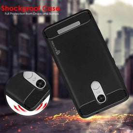 Xiaomi Redmi Note 3 Cover, REALIKE™ {Imported} Schockproof Rugged: Premium Style Back Case For Redmi Note 3 (Diamond Series Color: Black)